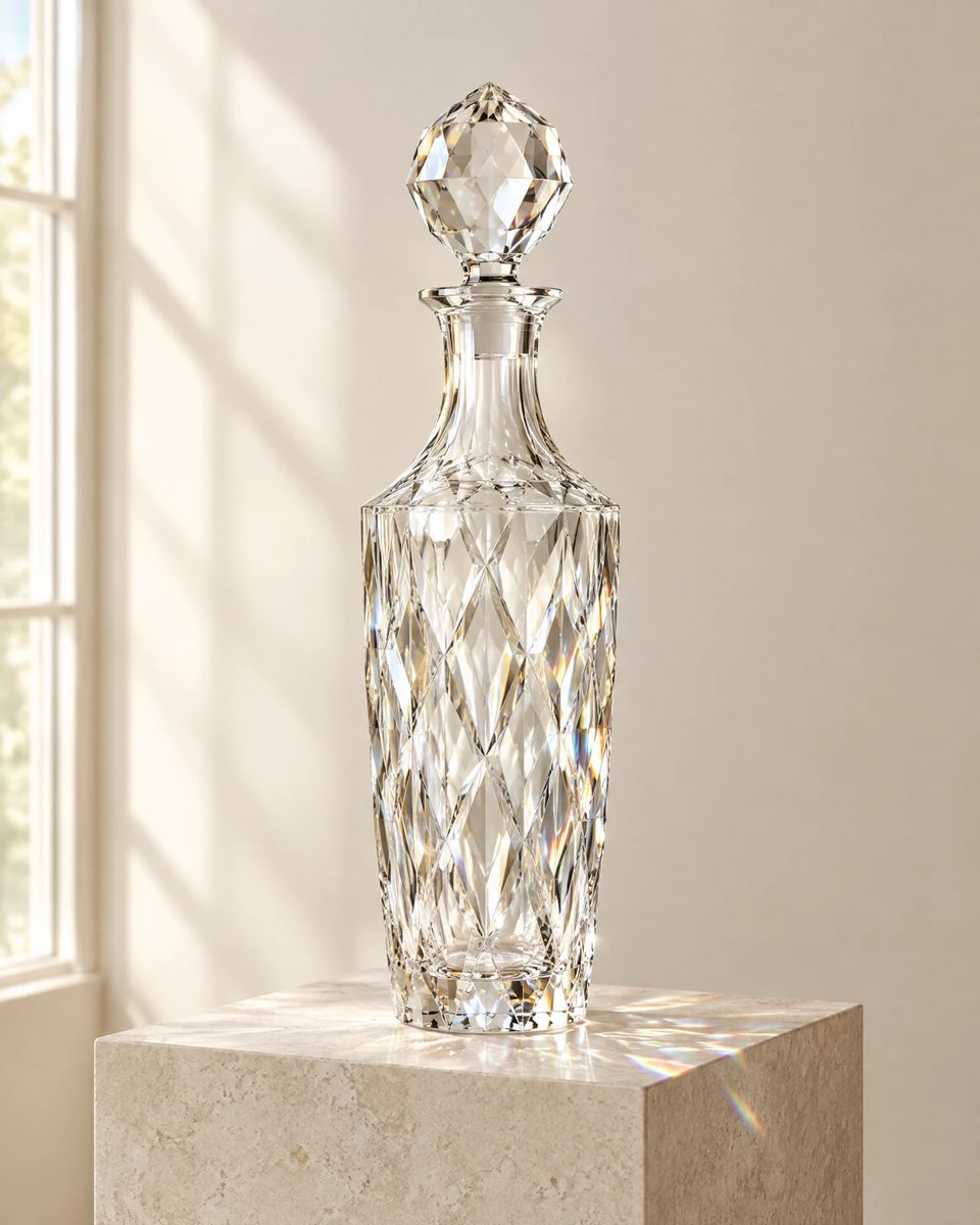 Illustration of the Cut Crystal Decanter