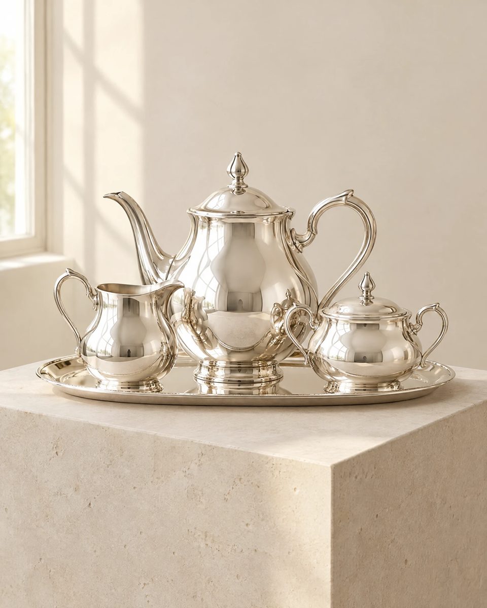 Illustration of the Silver Tea Service