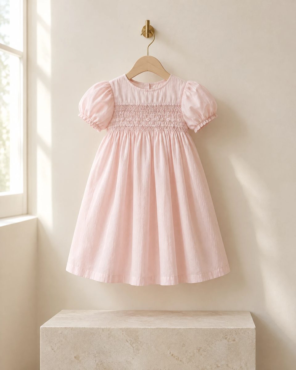 Illustration of the Smocked Cotton Dress