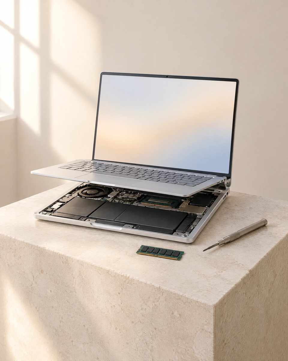Illustration of the Repairable Laptop