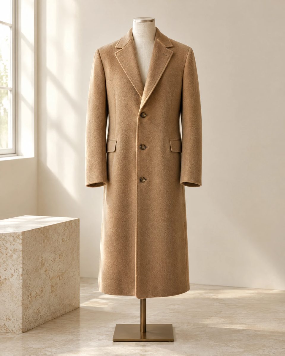 Illustration of the Camel Cashmere Coat
