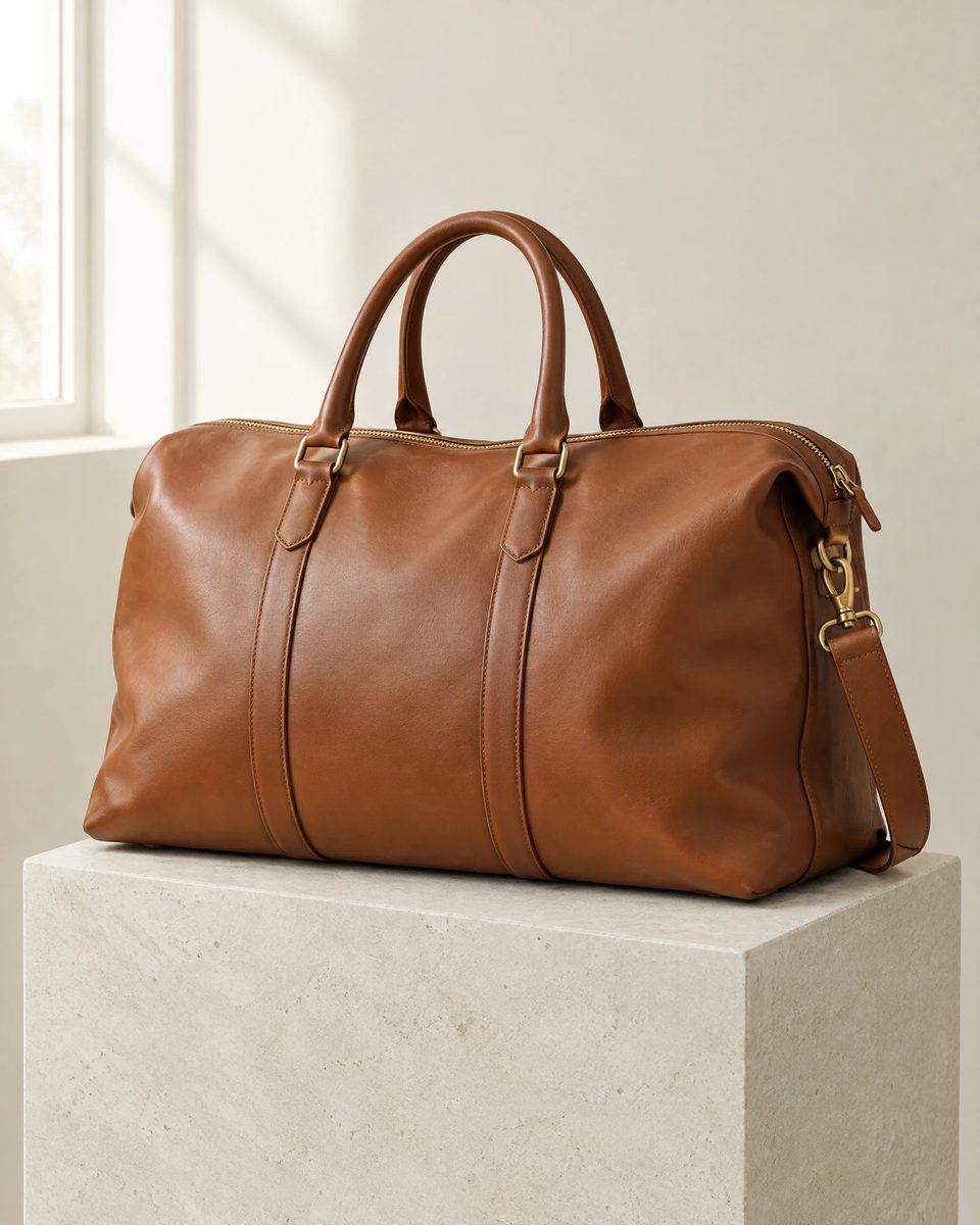 Illustration of the Leather Weekend Bag