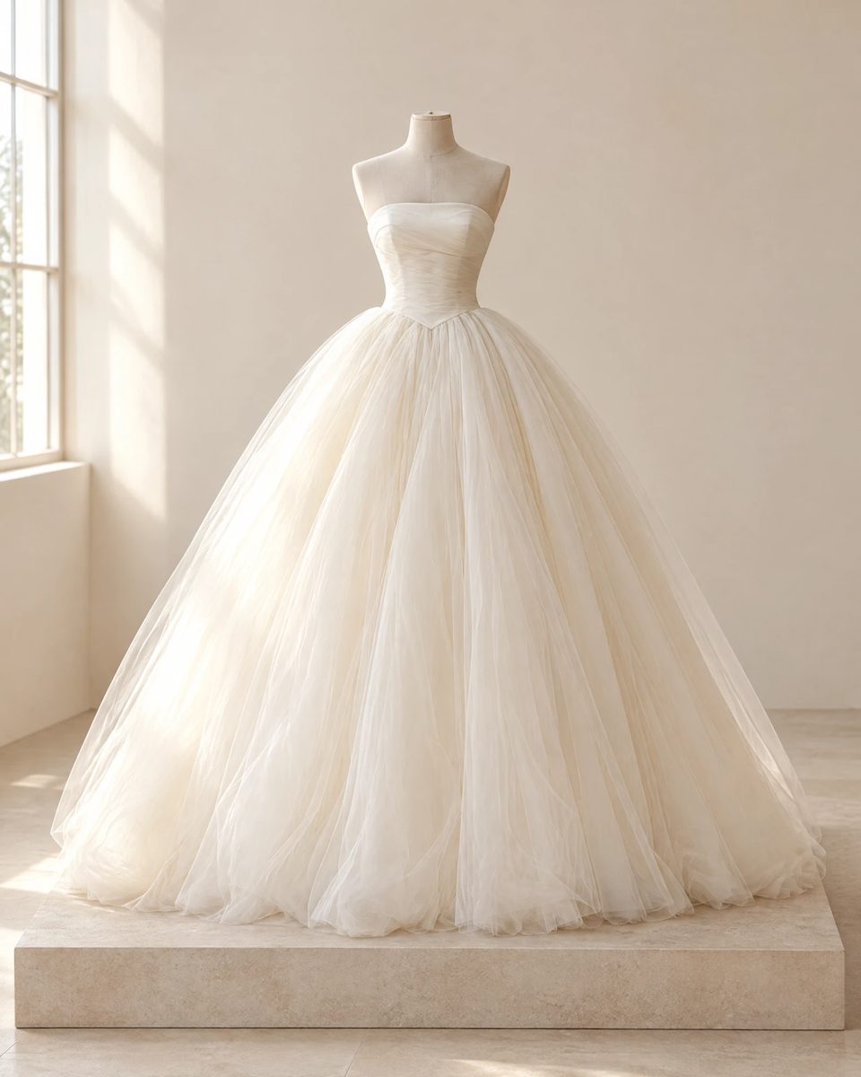 Illustration of the Tulle Ball Gown